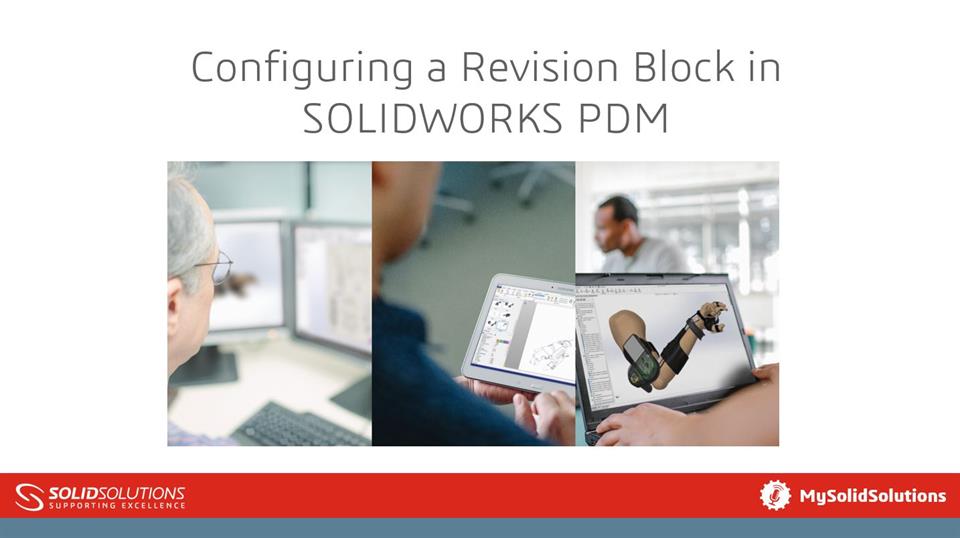 Configuring A Revision Block In PDM