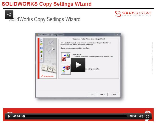Copy Settings Wizard