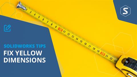 Why are SOLIDWORKS Dimensions Yellow?