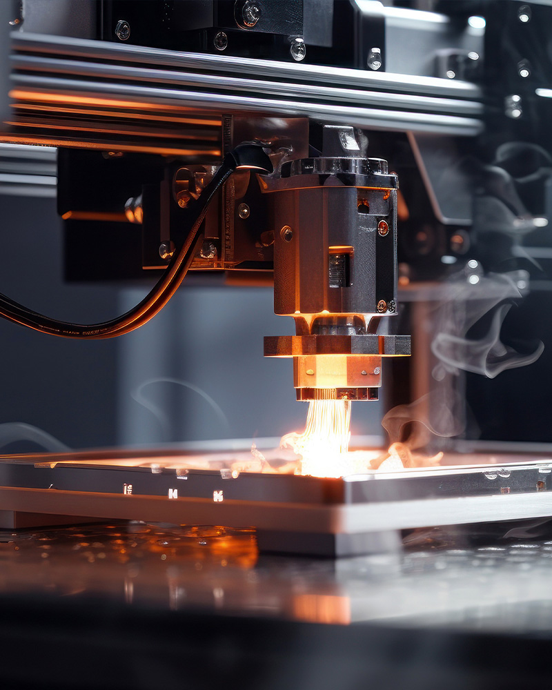 Image of Additive Manufacturing solution provided by Solid Solutions printing parts.