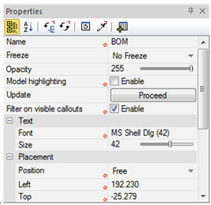 SOLIDWORKS Composer Filter Visible Callouts