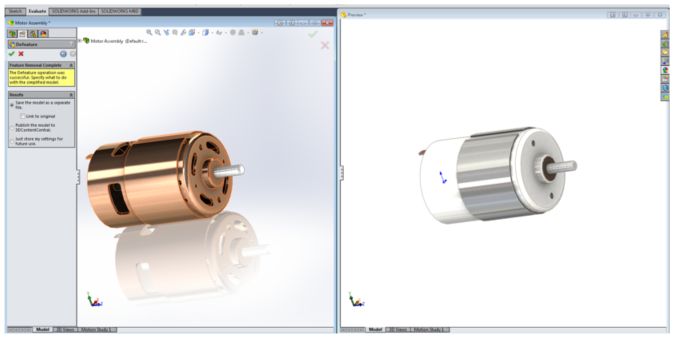 SOLIDWORKS Defeature Blog