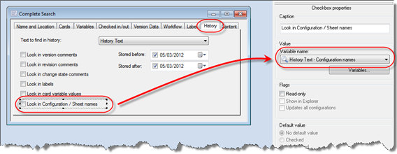 EPDM Complete Search Form - History Tab