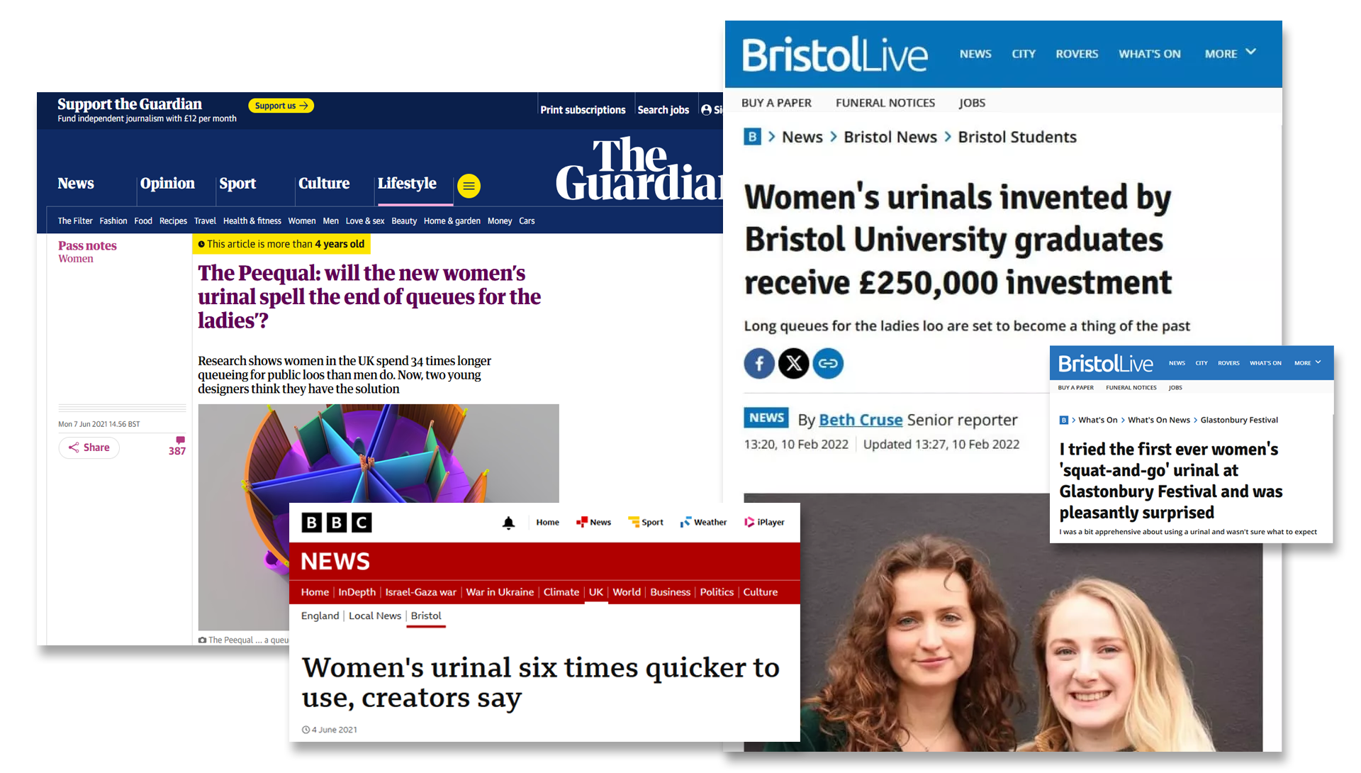 Hazel McShane (left) and Amber Probyn (right) appeared in Bristol Live after securing £250,000 in investment 