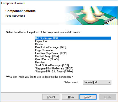 SOLIDWORKS PCB, COMPONENT WIZARD