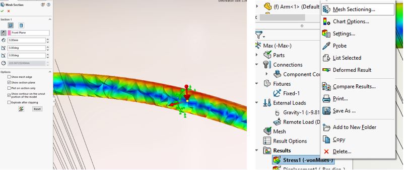 SOLIDWORKS Simulation Olympic Barbell