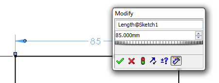 SOLIDWORKS Dimension Name