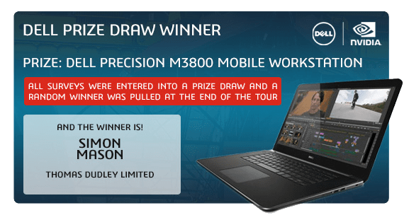 SOLIDWORKS 2015 Launch Dell Prize Draw Winner